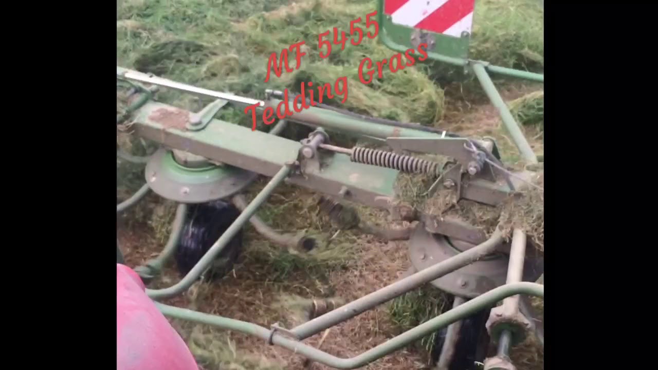 Massey Ferguson 5455 Tedding Grass