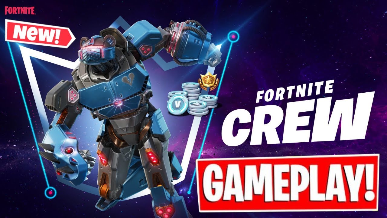 MECHA STRIKE COMMANDER Skin Gameplay In Fortnite (June Crew Pack)