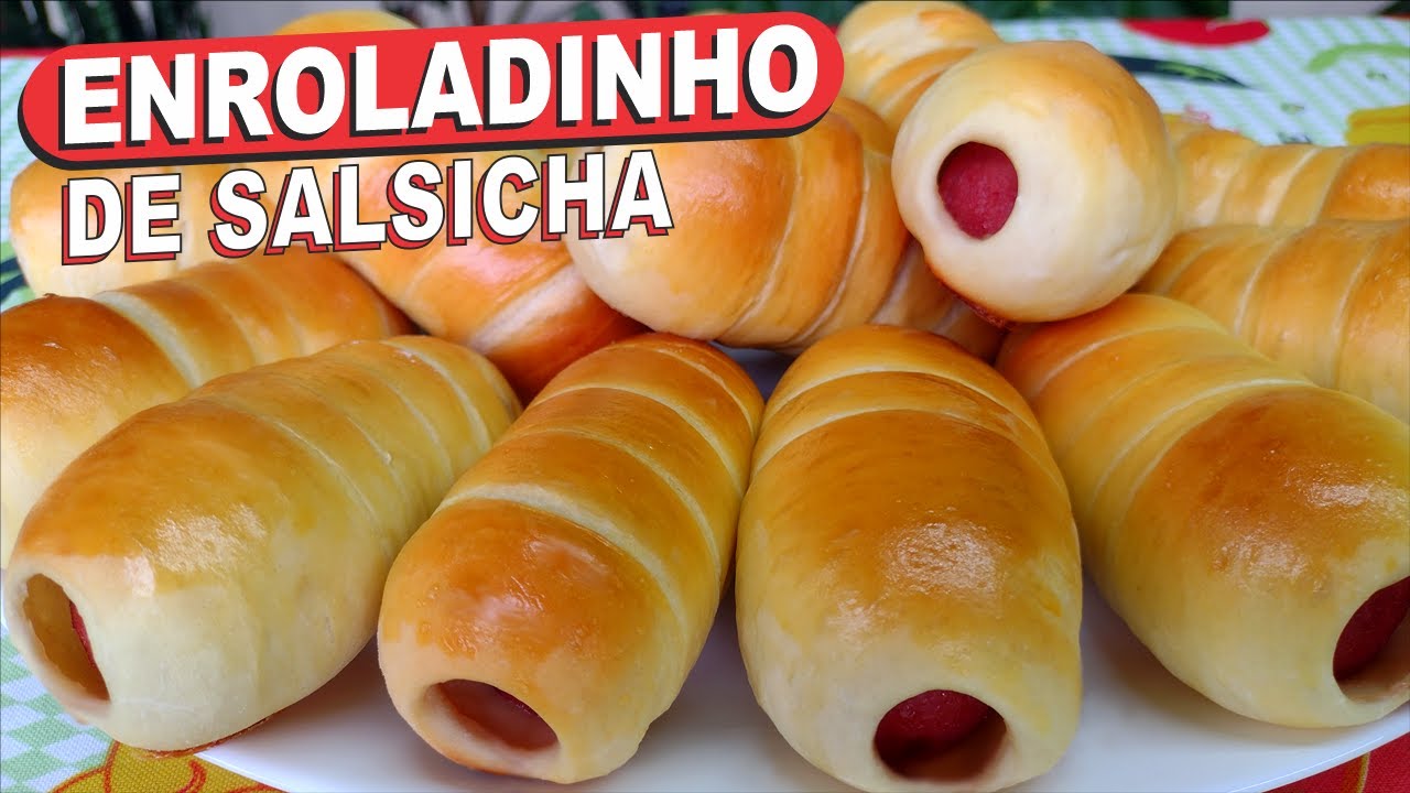 NÃO FAÇA OUTRA RECEITA❗❗ ENROLADINHO DE SALSICHA ASSADO -MASSA FOFINHA FÁCIL DE FAZER E DELICIOSA!