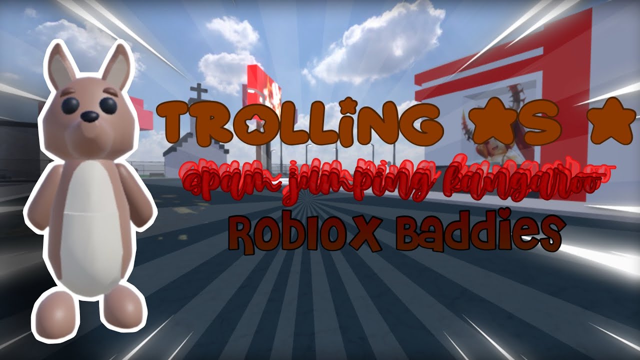 Trolling as A Spam Jumping Kangaroo in ROBLOX Baddies