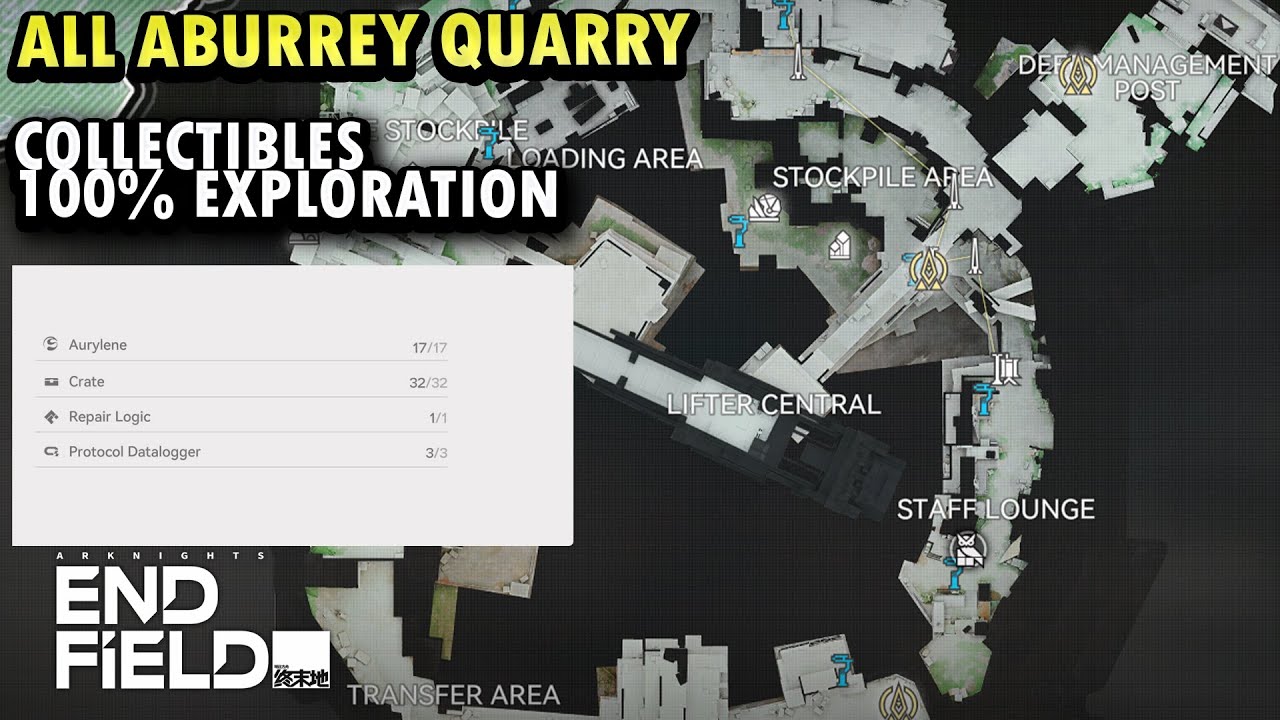 Aburrey Quarry All Collectible - Arknight: Endfield