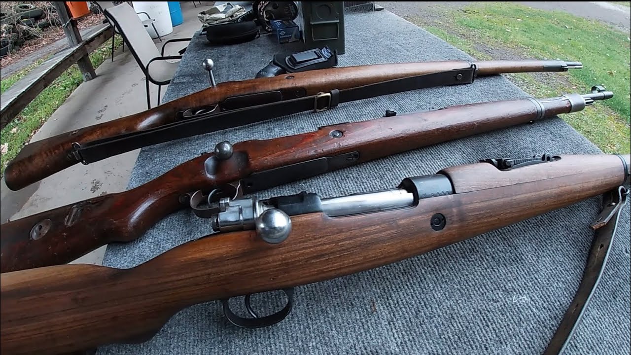 Yugo Mauser 24/47, Turkish K KALE Mauser and 3 different kinds of Surplus ammo.