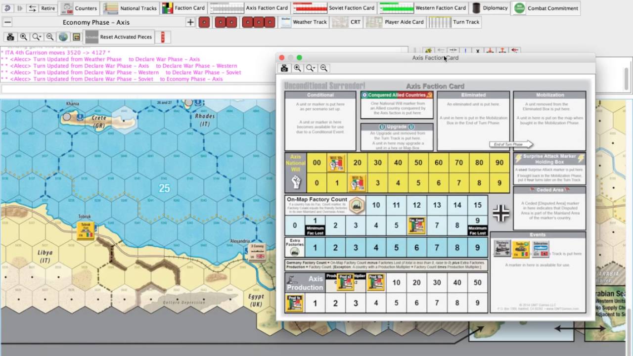 How-it's-Played: Unconditional Surrender with designer Sal Vasta.  Part II: Mediterranean Scenario
