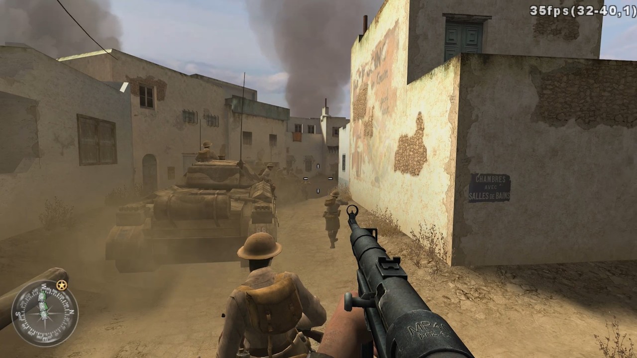 Call of Duty 2 EP15 Rommel's Last Stand, Retaking Toujane, HP Ryzen 7520u, 610m, No Commentary