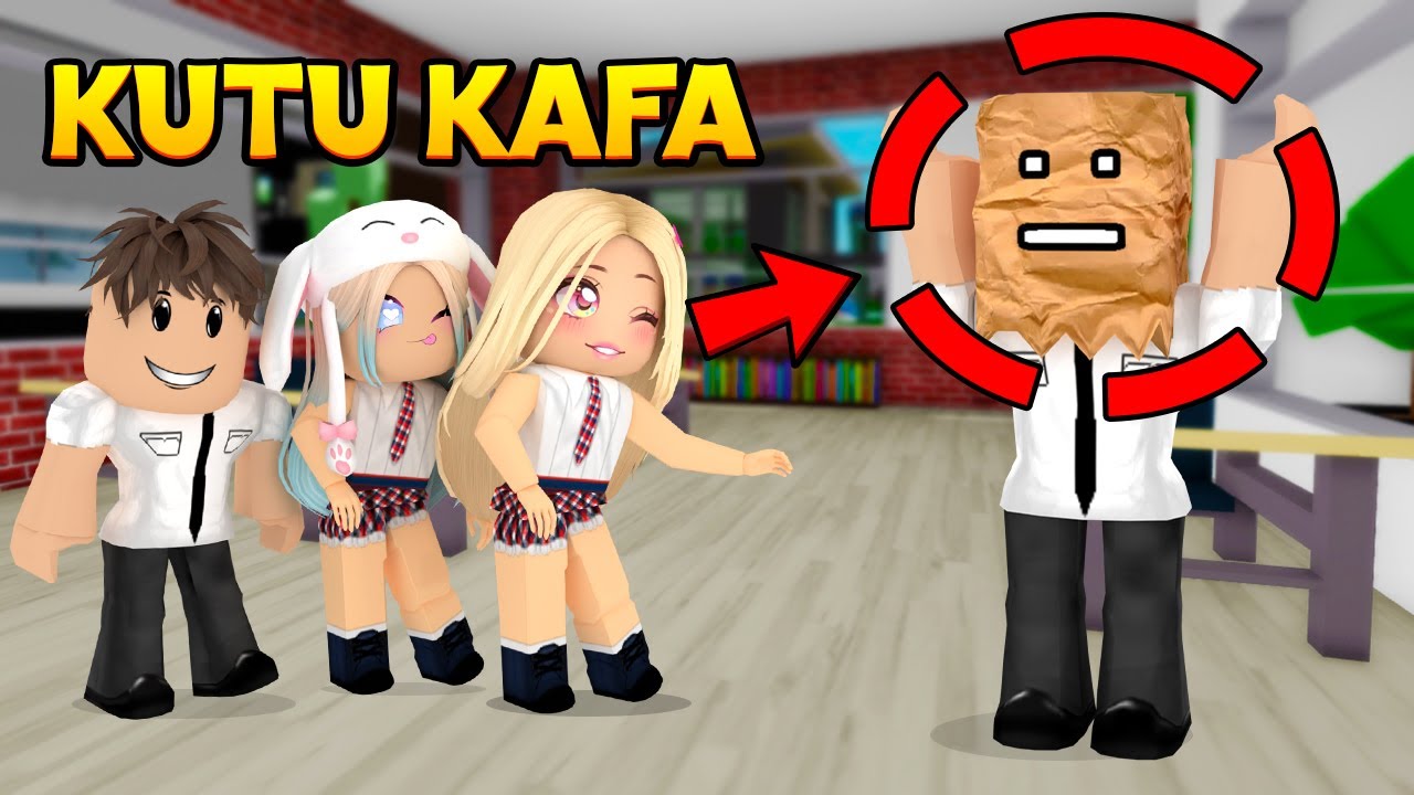 KUTU KAFALI ÇOCUK YÜZÜNÜ GÖSTERDİ! 😨 ROBLOX BROOKHAVEN RP | KÜBRA NİSA