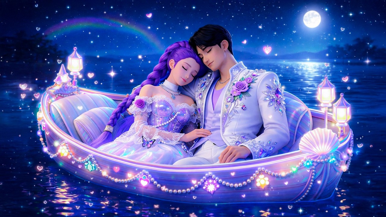 Романтическая ночная музыка с Руми и Джину 💜 Умиротворяющая фортепианная мелодия 💤 Снятие стресса...