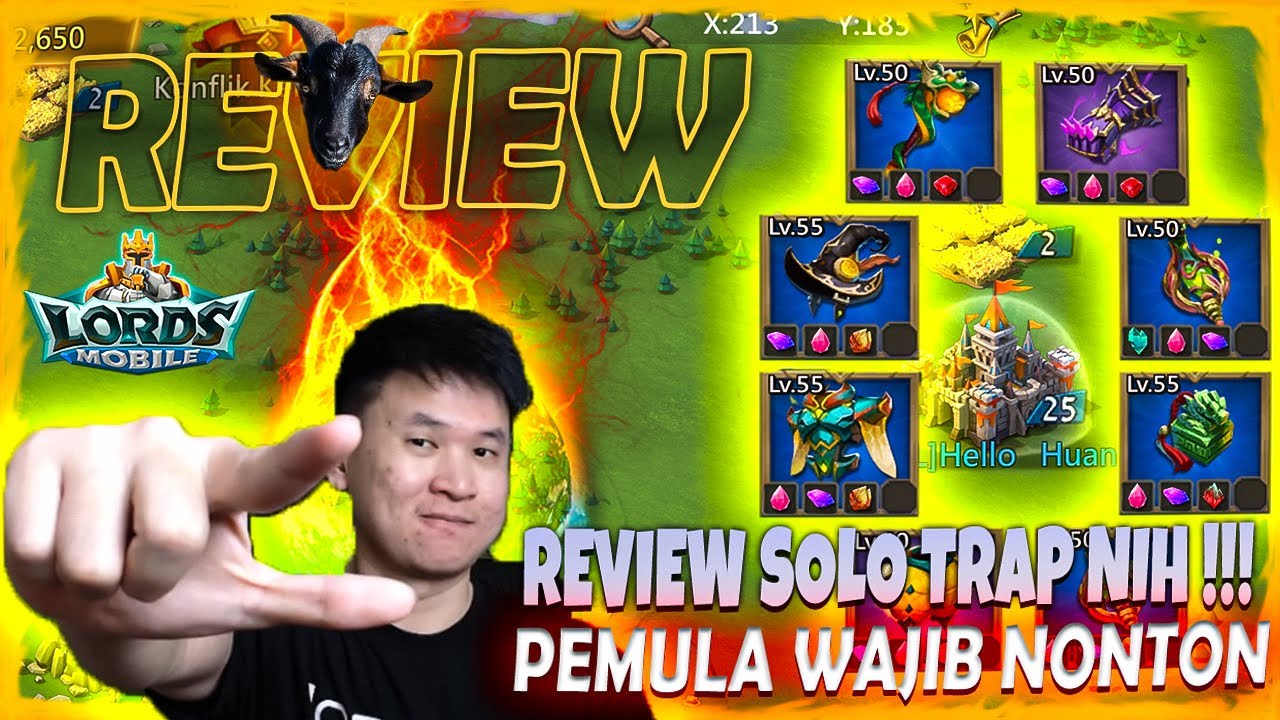REVIEW AKUN SOLO TRAP !!! BUAT PEMULA YANG MAU BIKIN WAJIB NONTON NIH !!!  - Lords Mobile Indonesia