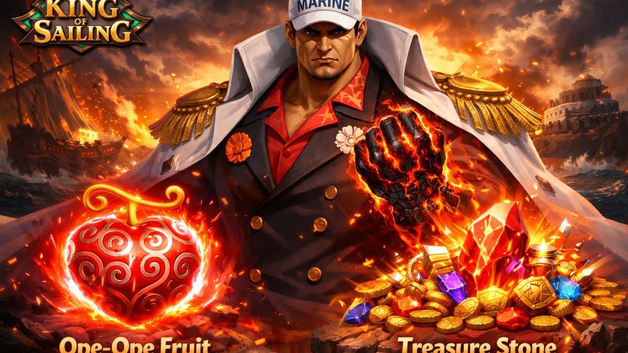 ADMIRAL AKAINU + OPE-OPE +TREASURE STONE?! 💀 King of Sailing