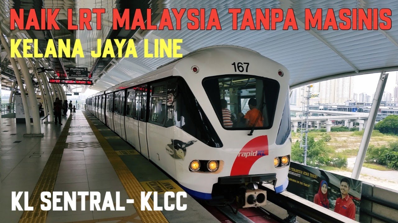 Naik Lrt Malaysia Dari kl sentral ke Klcc