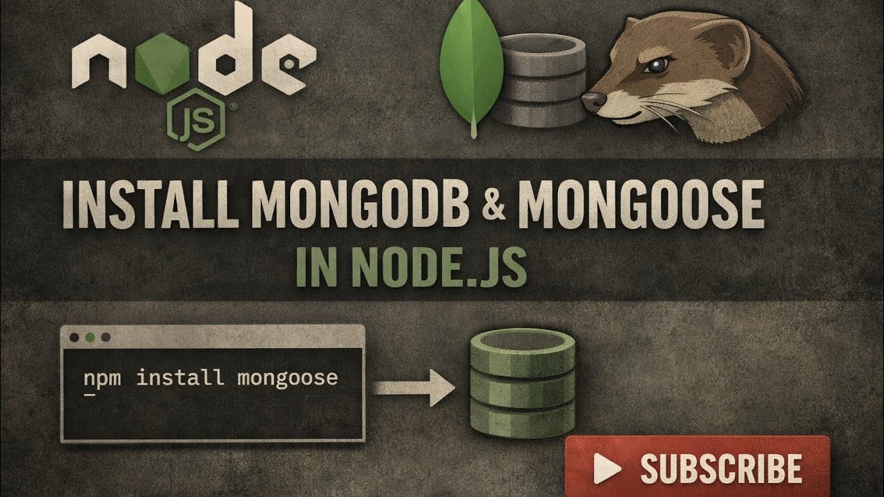 How to Install MongoDB and Mongoose in Node.js | Complete Setup Tutorial