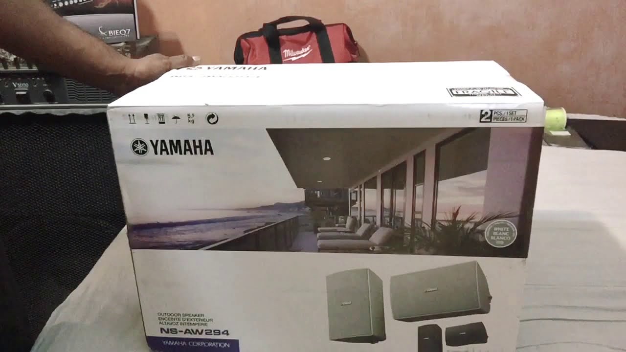 Yamaha outdoor speakers unboxing. NS-AW294