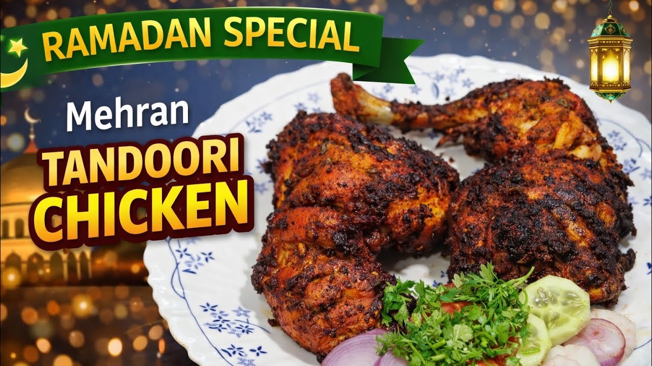 Ramadan Special Mehran Tandoori Chicken 🔥🍗 Iftar goals! 🌙✨#RamadanSpecial#TandooriChicken#IftarVibes