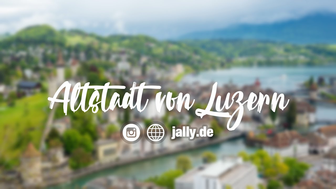Sehenswürdigkeiten in der Altstadt von Luzern Schweiz