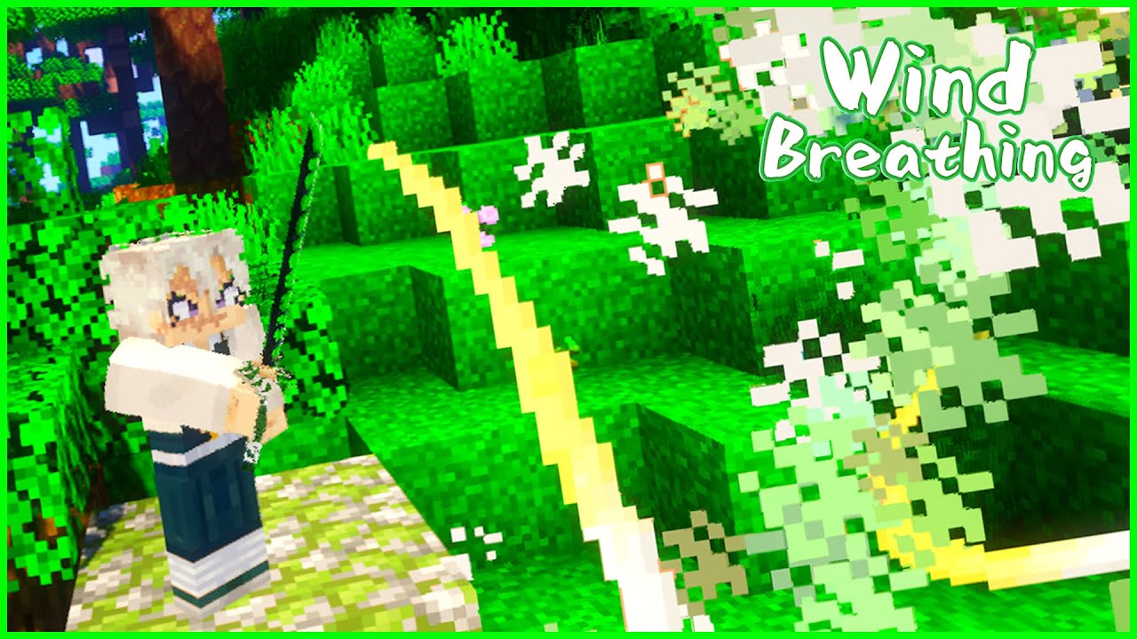 Shinazugawa's Wind Breathing Moves | Minecraft Demon Slayer Mod Review