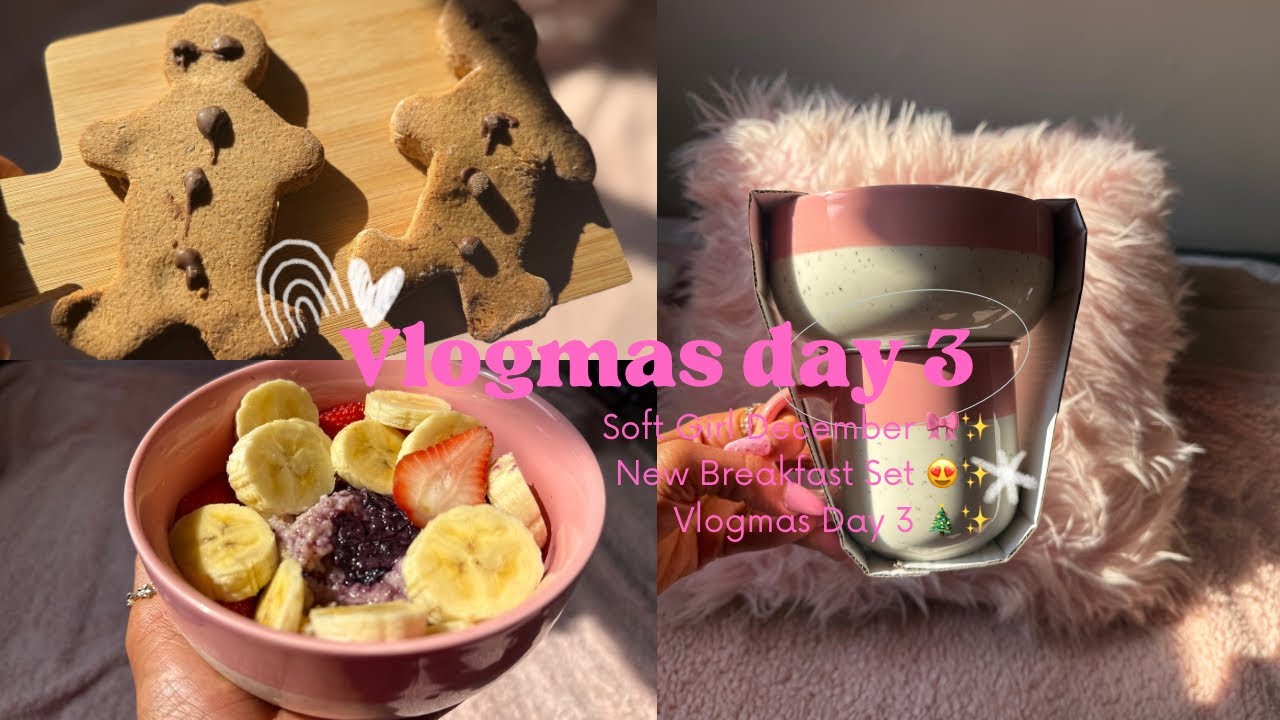 Vlogmas Day 3 🎄✨| Introvert Diaries 🌙🩰| Grocery Haul + New Breakfast Set 🎀