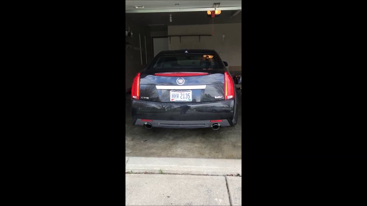 Stock Exhaust vs Corsa Exhaust Cadillac CTS-V
