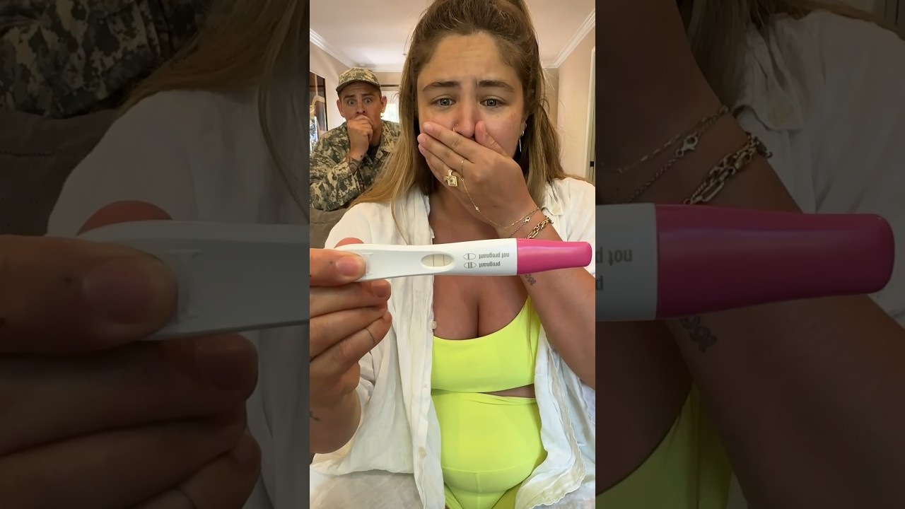 Military husband comes home to pregnancy surprise 🥹