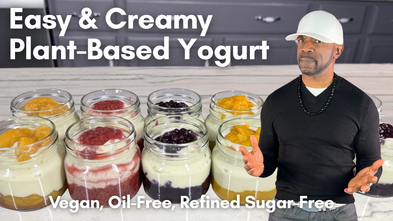 Easy, Creamy, Plant-Based Yogurt - Vegan, Oil-Free & Refined Sugar-Free