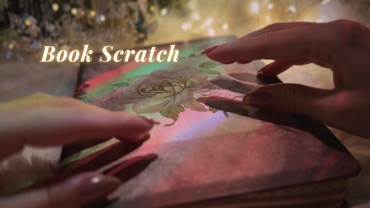 ASMR Book Scratching📚 Calm & Hypnotic Textures✏️(No Talking, No Mouth Sounds)