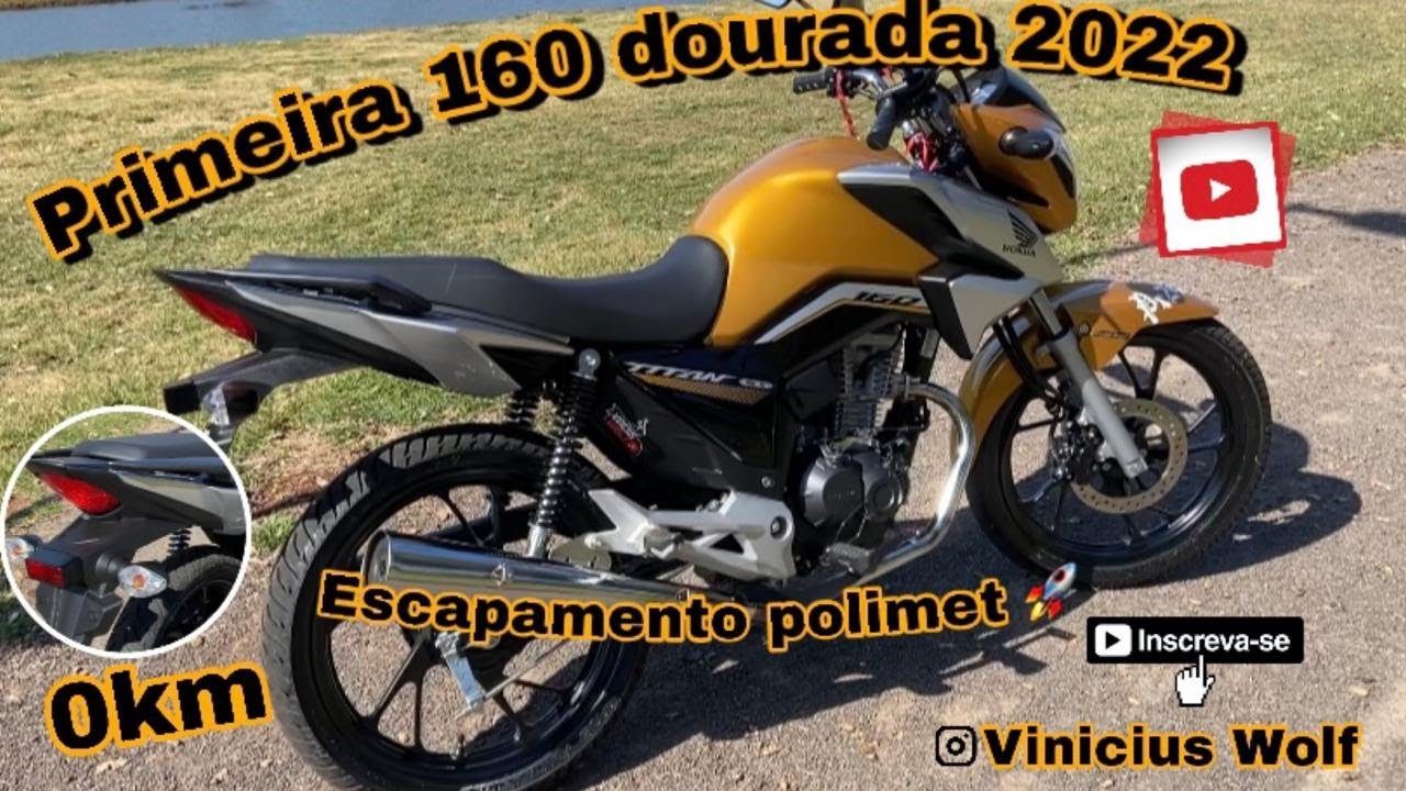 #TITAN160 #DOURADA #OKM TITAN 160 DOURADA 2022 ( ESCAPE ESTRALADOR 😱 )