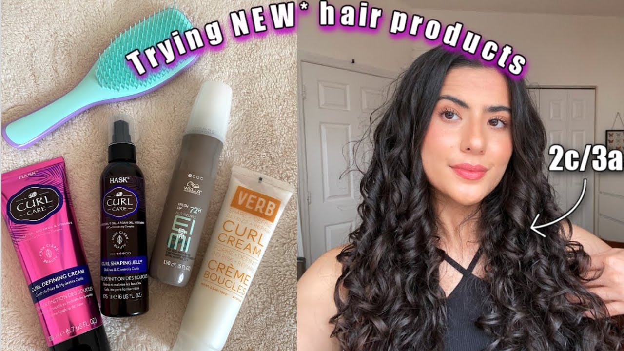 Styling my hair with *NEW products | 2C/3A