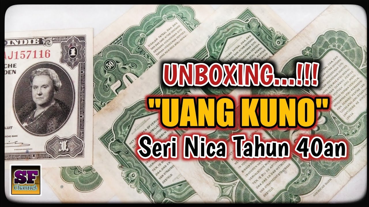 UNBOXING Uang Kuno Belanda Seri Nica Tahun 40an Nominal 50 cents , 1 Gulden & 21/2 Gulden