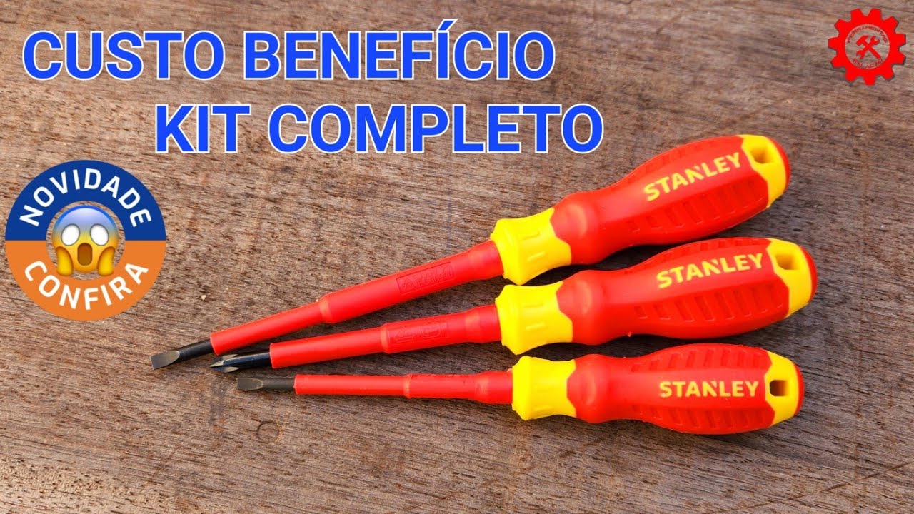 O MENOR PREÇO - KIT DE CHAVES VDE GS ISOLADAS STANLEY