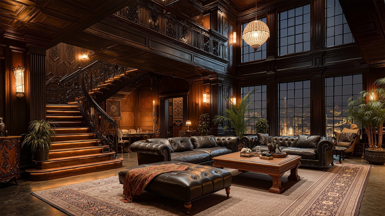 Luxury Apartment In The Heart Of A European City And Soothing Jazz - Jazz Instruments For Relaxation