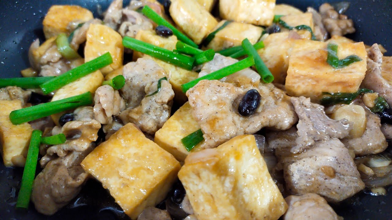 TOFU FRIED WITH PORK AND FERMENTED BLACK BEANS