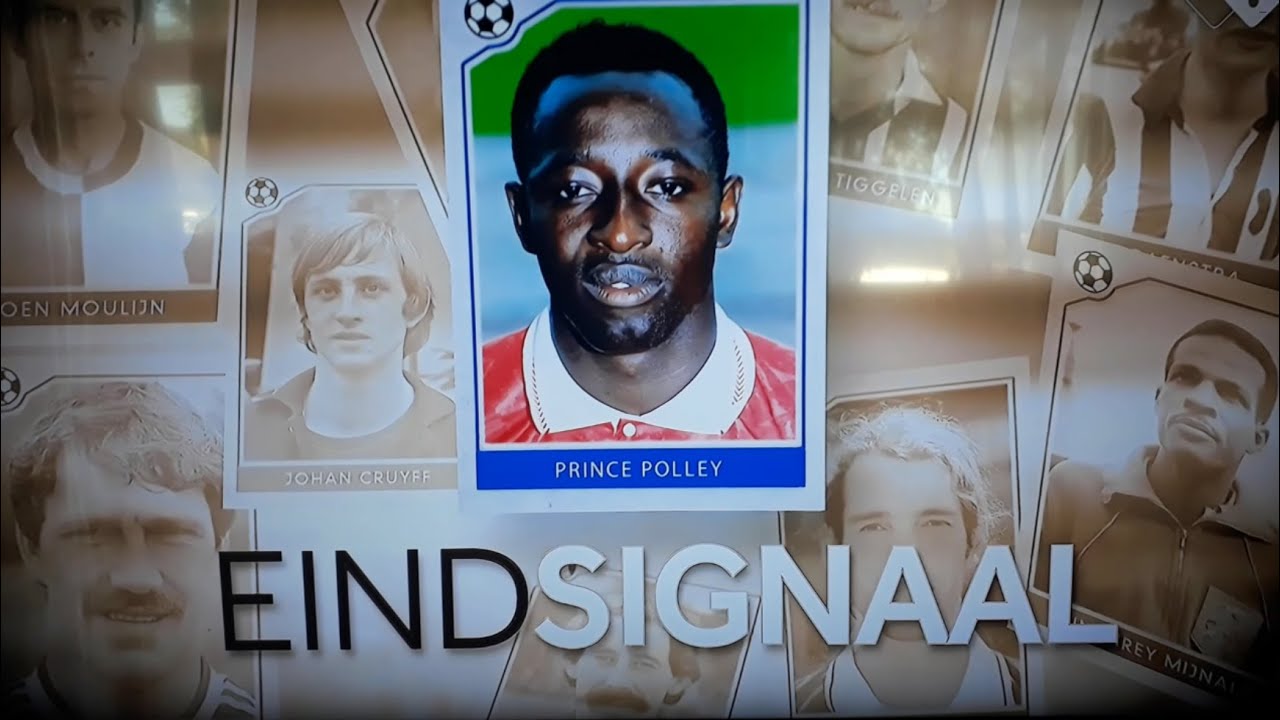 Eindsignaal Frank Heinen over Prince Polley in Studio Voetbal (met fragment uit lied Oekie Hoekema)