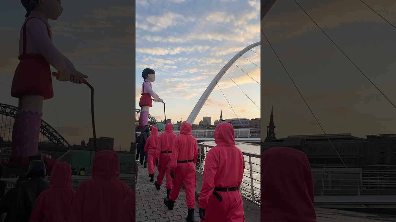 SQUID GAME NEWCASTLE QUAYSIDE #newcastle #quayside #squidgame #netflix