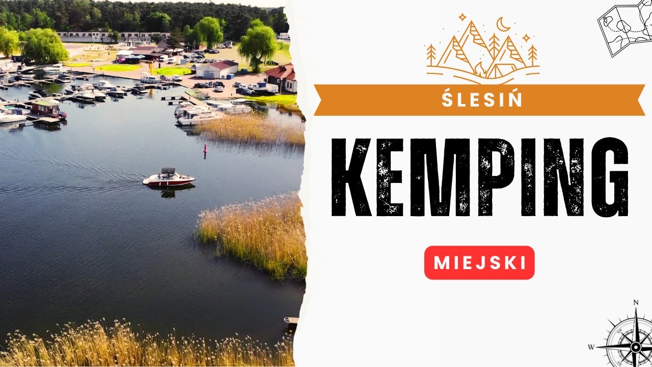 Kemping ŚLESIN (woj. wielkopolskie) - z g&oacute;ry