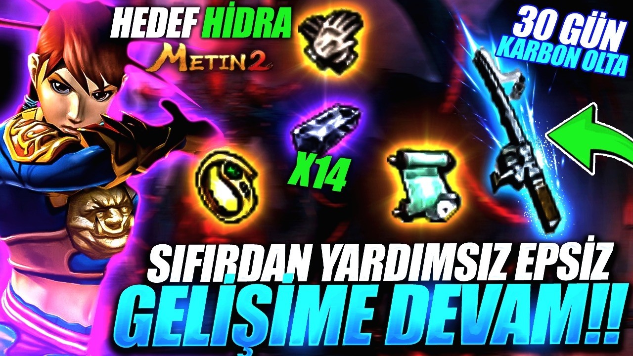 SIFIRDAN EPSİZ YARDIMSIZ HİDRAYA NİNJA EFSANE PARALAR KASTIK KARBON OLTA HAZIR Metin2 TR Safir #3