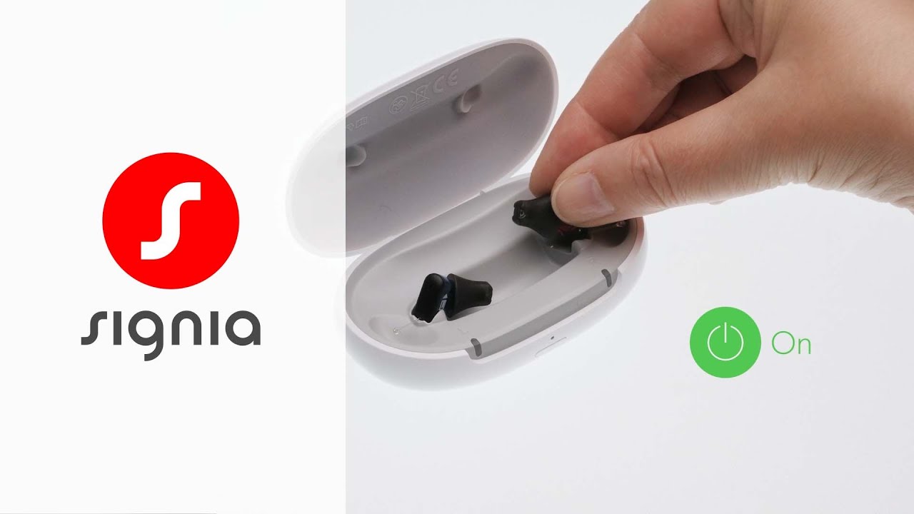 Silk Charge&Go IX - how to power a hearing aid on and off | Signia Hearing Aids