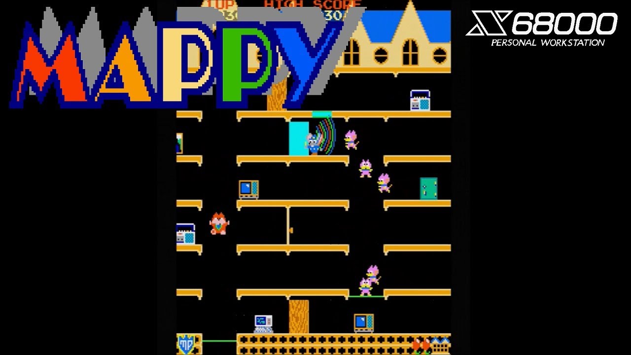 【X68000 / 実機】マッピー / MAPPY