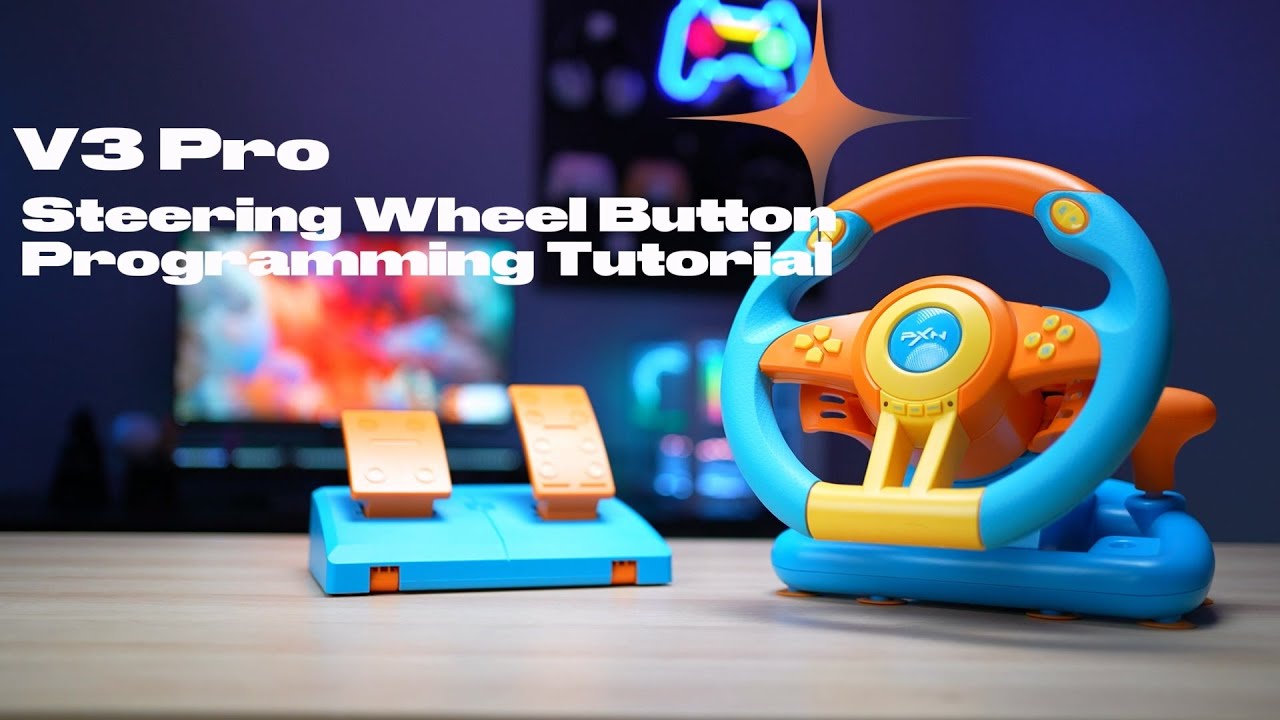 Учебное пособие по программированию кнопок на рулевом колесе PXN V3 Pro. #pxn #steeringwheel #tut...