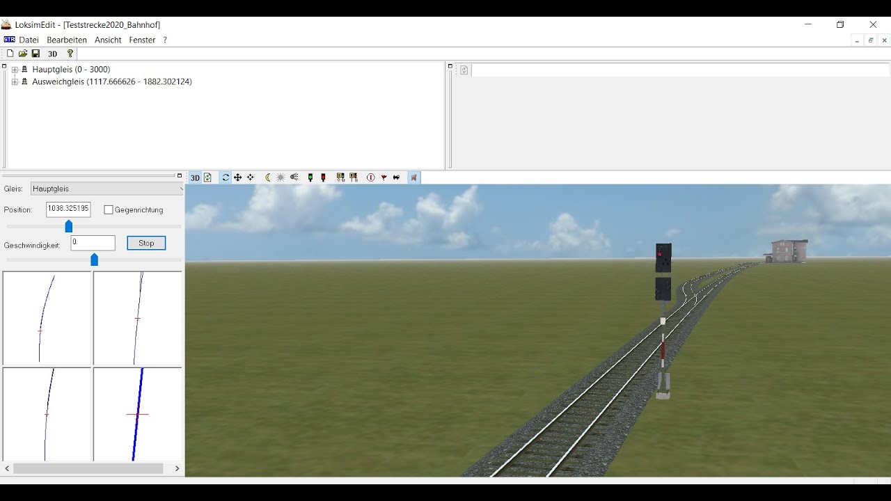 Parallelgleise, Weichen, Langsamfahrsignale(Hp2)-Loksim3D Streckenbau Tutorial #5