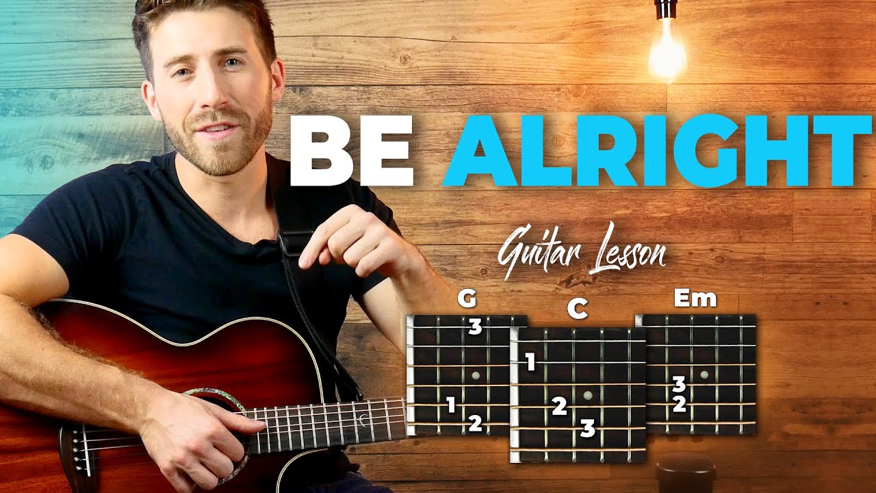 Be Alright Guitar Tutorial (Dean Lewis) Easy Chords Guitar Lesson