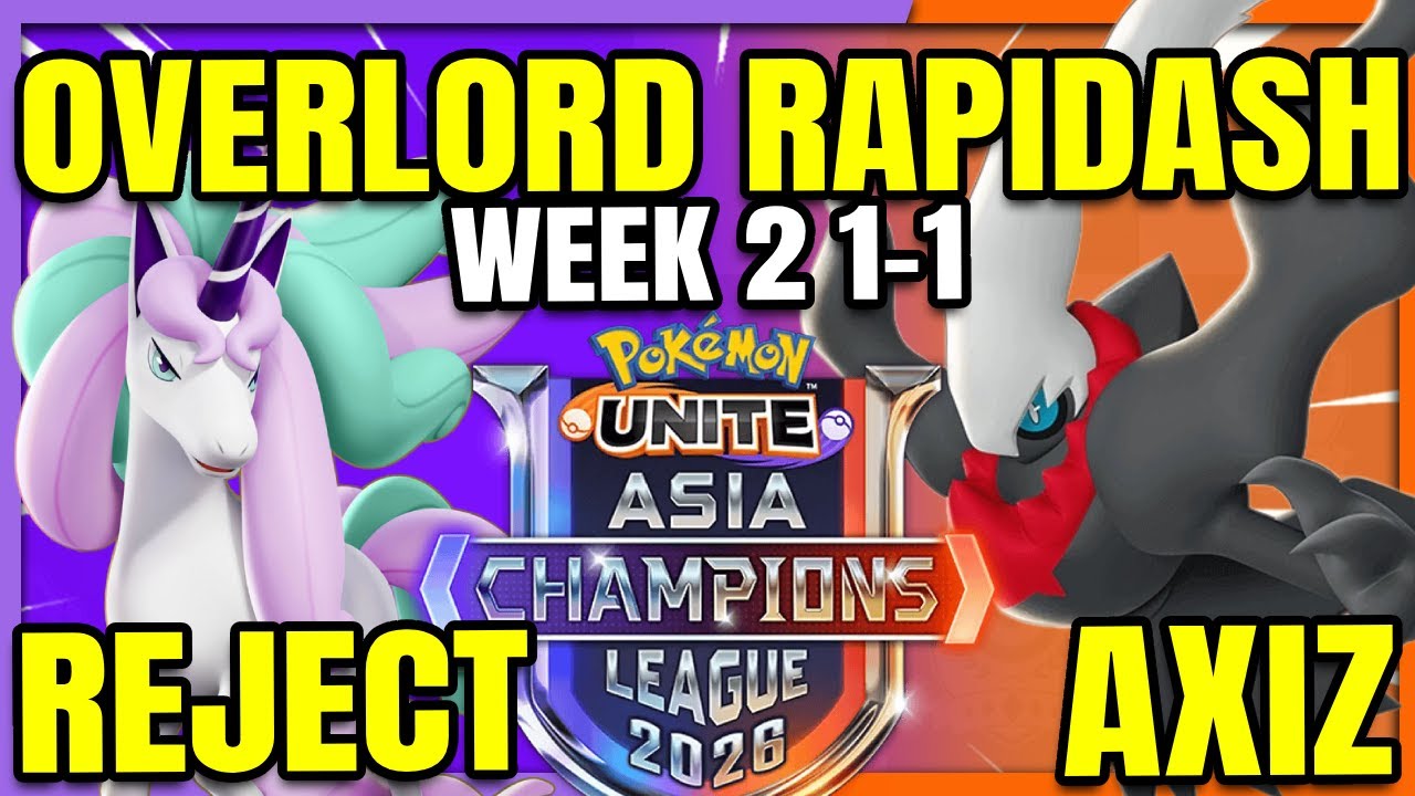 OVERLORD ON RAPIDASH?! Reject vs Axiz - ACL Japan | Pokemon Unite