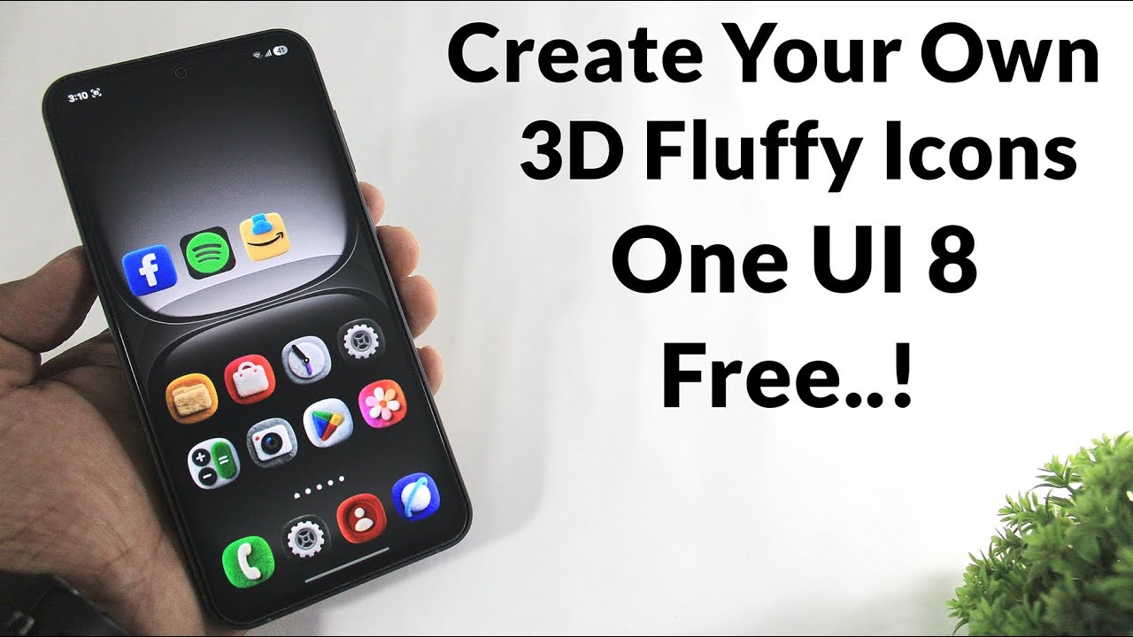 Создайте и установите 3D-иконки ONE UI 8 на любой Samsung