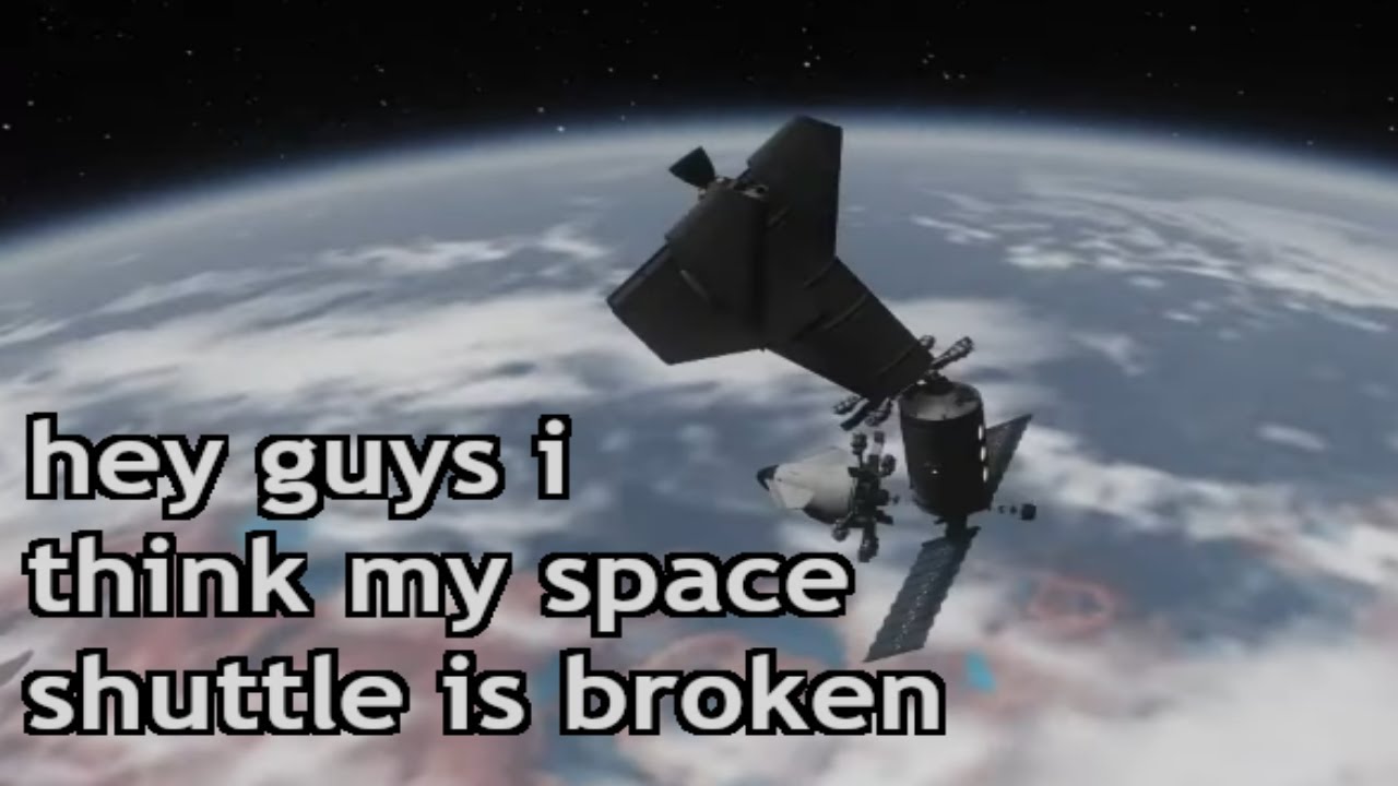 BEHOLD: the Sliced Shuttle, a Kerbal Space Program space shuttle