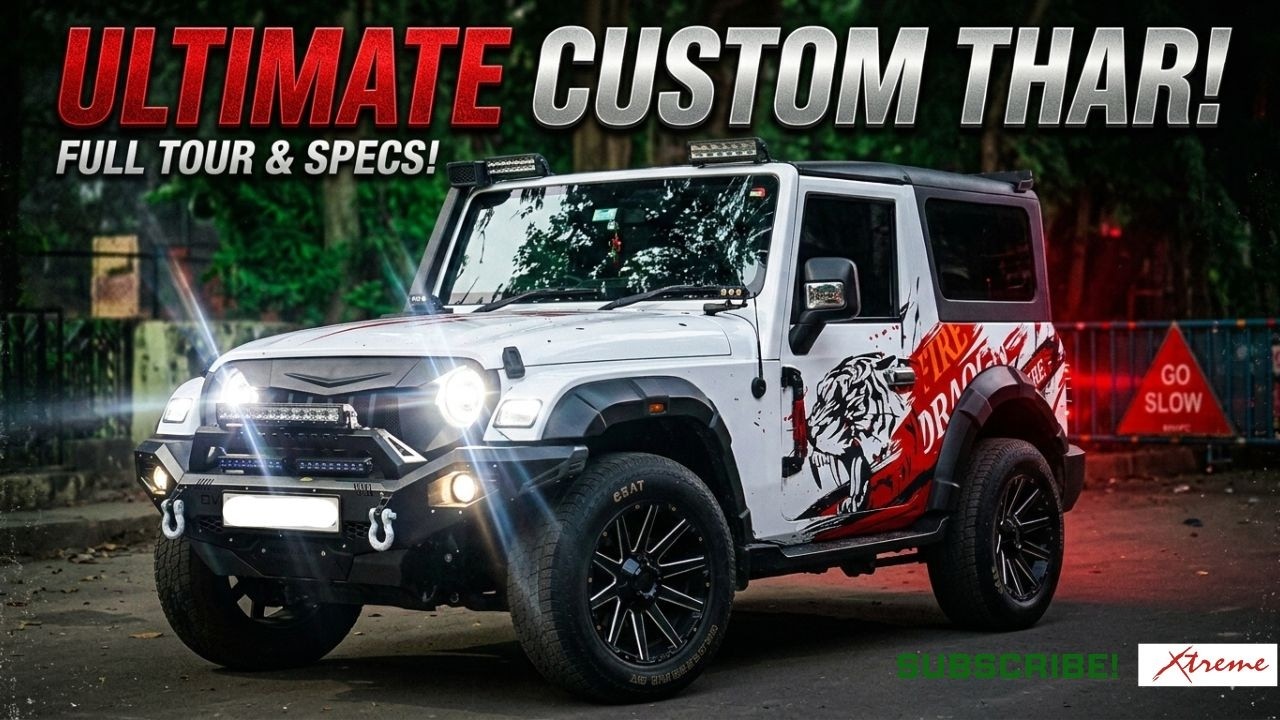 Mahindra Thar Transformation at Xtreme Kolkata! Full Wrap & High-End Audio! Next-Level Modification