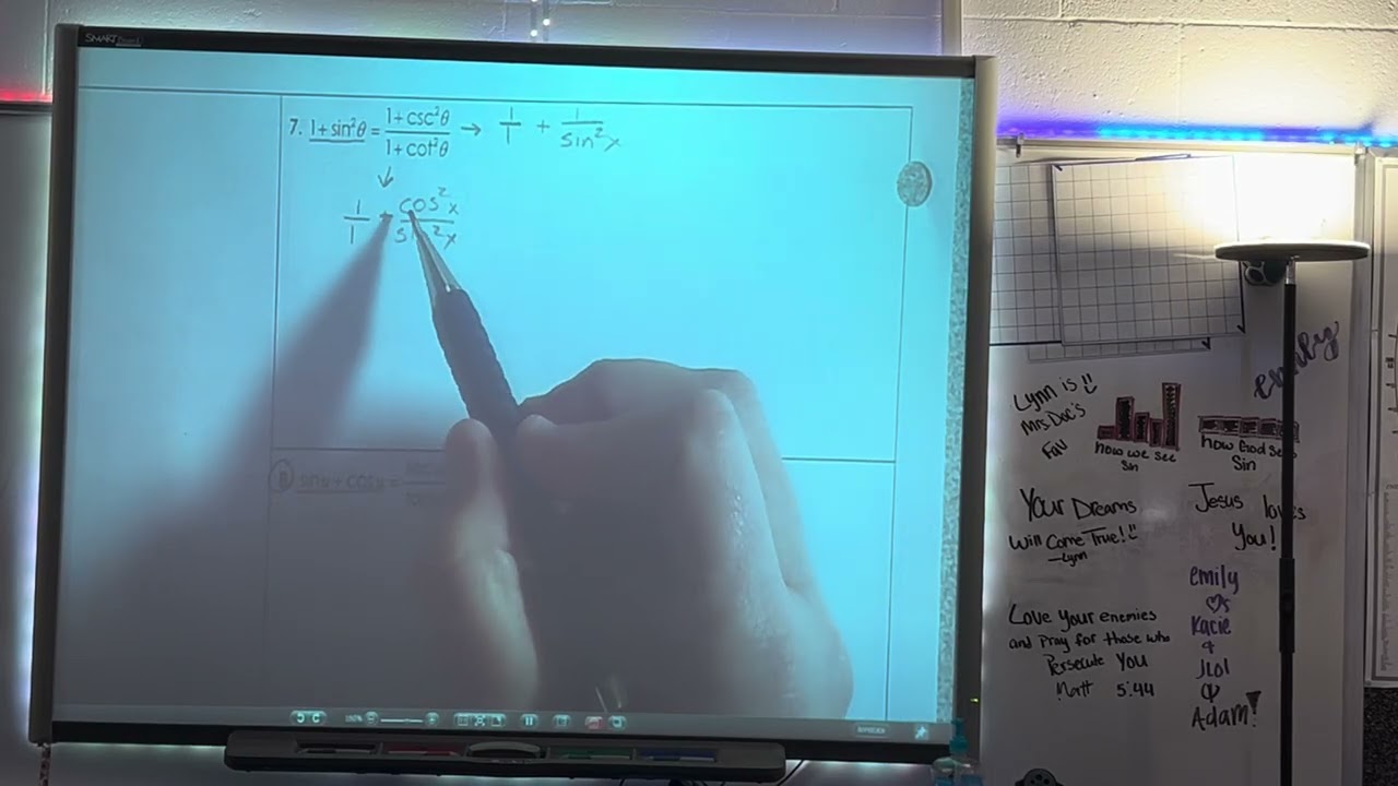 6-3 Proving Trig Identities Part 4