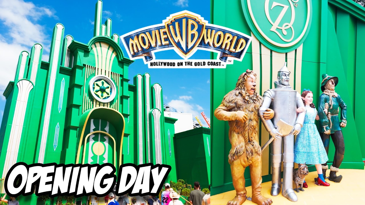 It's OPEN! NEW Wizard of Oz Land - Opening Day VLOG - Warner Bros Movie World - Gold Coast Australia