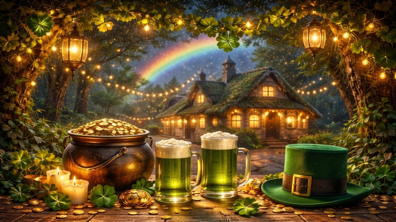 🍀 St. Patrick’s Day Calm | Cozy Celtic Harp & Irish Ambient Music (3 Hours)