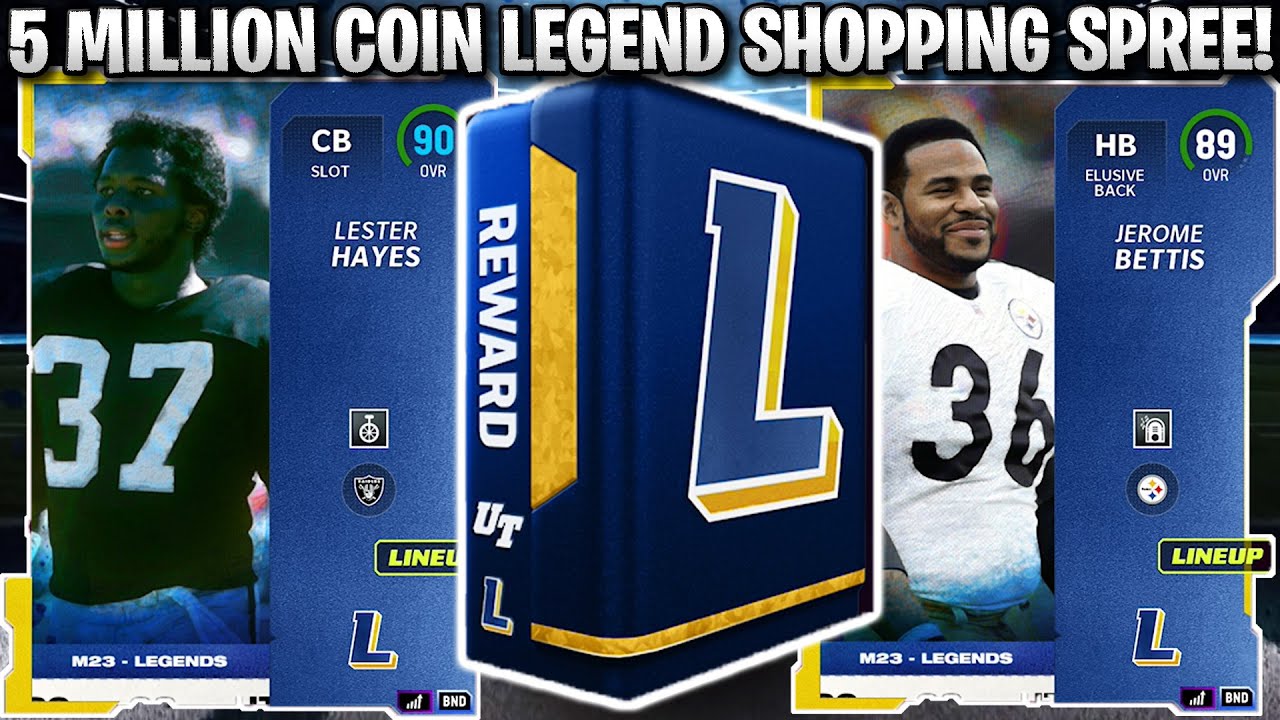 5 MILLION COIN LEGEND SHOPPING SPREE! BETTIS, HAYES, AND MORE! | MADDEN 23 ULTIMATE TEAM