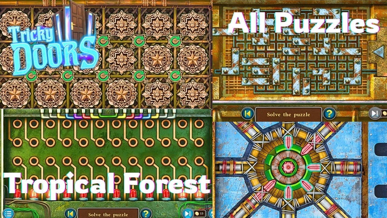 Tricky Doors Level 21 Tropical Forest | All Puzzles & Full Walkthrough