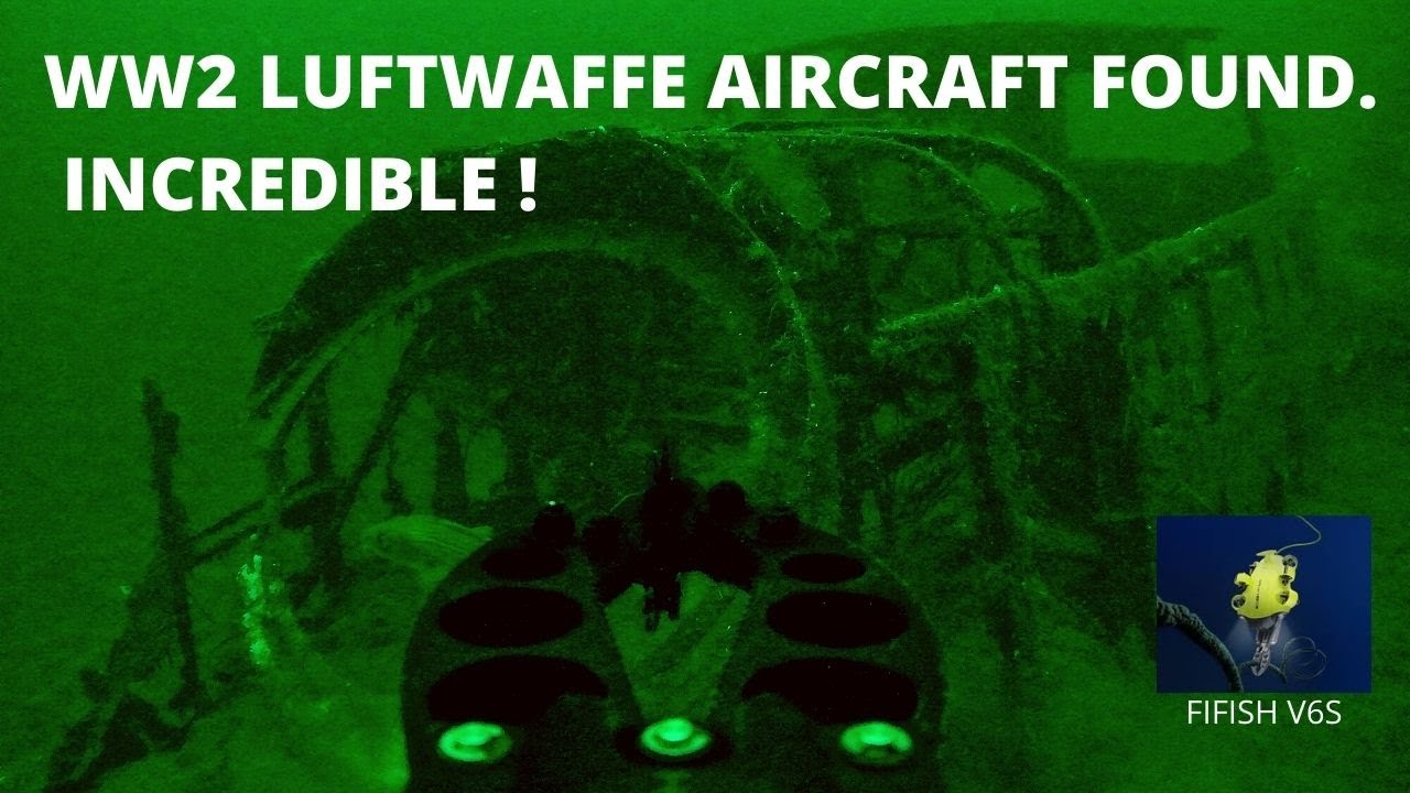 Luftwaffe aircraft found on 30 meters with Fifish V6S rov. AMAZING find !