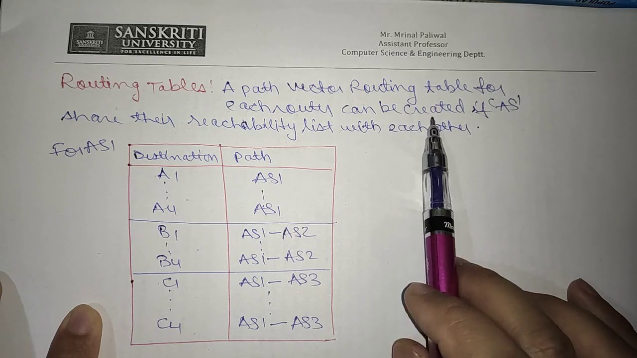 Path Vector Routing