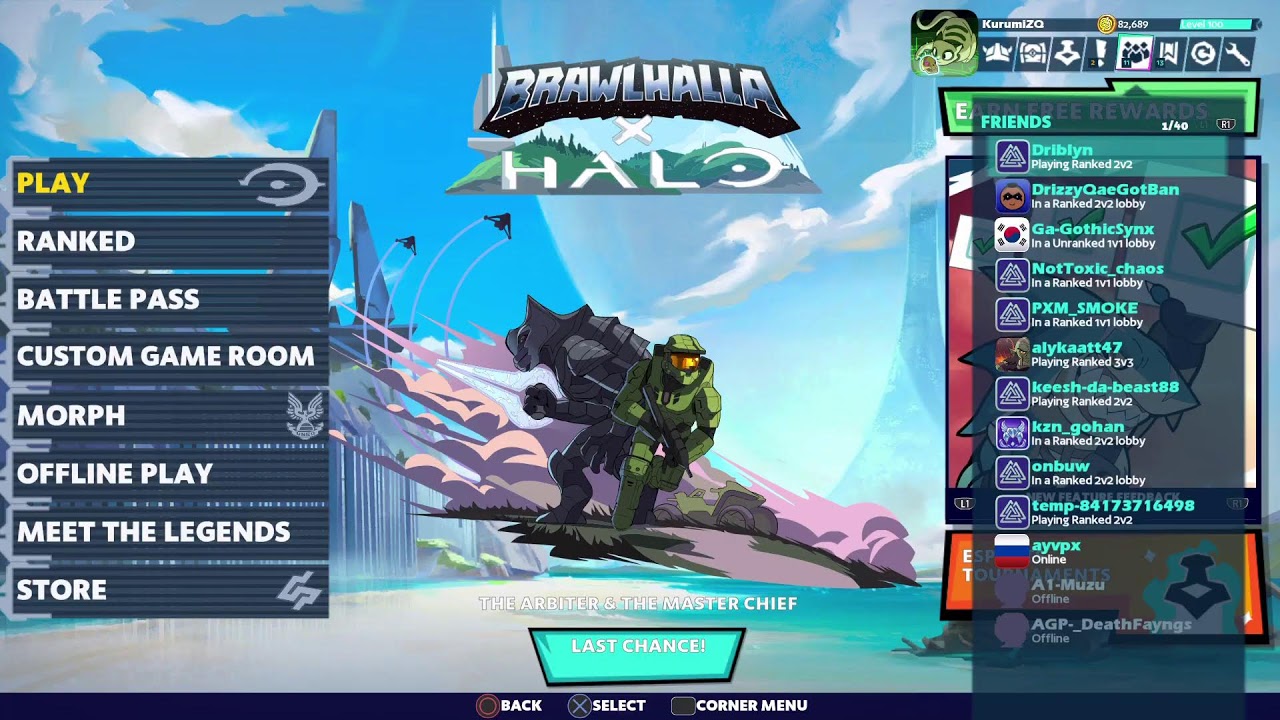 Brawlhalla Ranked 2s (im bored) Learning Chakrams
